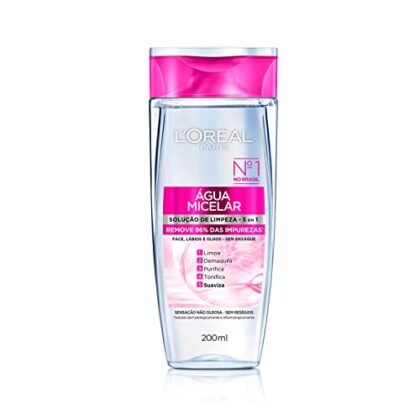 Aqui estão algumas opções de texto ALT para a imagem, utilizando "Água Micelar L'Oréal", com diferentes níveis de detalhe: **Opção 1 (Mais básica):** `Água Micelar L'Oréal 5 em 1 para limpeza facial.` **Opção 2 (Um pouco mais descritiva):** `Frasco de 200ml da Água Micelar L'Oréal Paris, solução demaquilante e purificante para a pele.` **Opção 3 (Mais detalhada, se o contexto permitir):** `Água Micelar L'Oréal Paris 5 em 1: Demaquila, limpa, purifica, suaviza, elimina impurezas e reequilibra a pele. Frasco de 200ml.` **Dicas para escolher:** * **Contexto:** Onde a imagem está sendo usada? Se for uma página de produto, a opção mais detalhada pode ser melhor. Se for um banner menor, a opção mais básica pode ser suficiente. * **Relevância:** Qual informação é mais importante para o usuário? Destaque essa informação no texto ALT. * **SEO:** Incluir palavras-chave relevantes como "Água Micelar L'Oréal" ajuda no SEO da imagem. **Importante:** O texto ALT deve ser conciso e descrever o que está na imagem de forma clara e objetiva. Evite usar termos vagos ou irrelevantes.