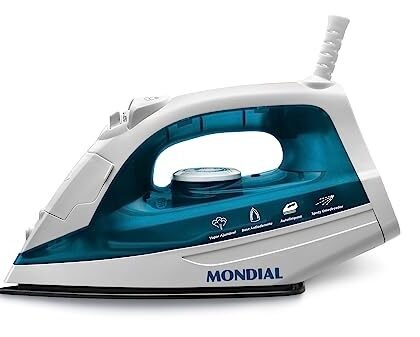 Aqui estão algumas opções de texto ALT, cada uma com um foco diferente: **Opção 1 (Mais Descritiva):** `Ferro Vapor Mondial Azul e Branco modelo F-32, 1200W.` **Opção 2 (Foco na marca e tipo):** `Ferro Vapor Mondial` **Opção 3 (Simples e direta):** `Ferro Vapor Mondial Azul/Branco` **Qual escolher?** * **Opção 1:** A mais completa, útil se a imagem precisa ser muito informativa. * **Opção 2:** Boa se a marca é o foco principal. * **Opção 3:** Ideal se o contexto já fornece algumas informações e você quer manter o texto ALT conciso. A melhor opção depende do contexto da imagem e do que você quer destacar. Eu geralmente escolheria a Opção 1, pois ela fornece a informação mais útil para quem não pode ver a imagem.