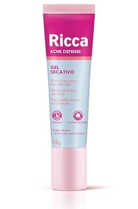Aqui estão algumas opções de texto alternativo (alt text) para a imagem do produto "Ricca Gel Secativo Acne Defense", utilizando a frase "Secativo Acne Ricca": **Opções Curtas e Diretas:** * Secativo Acne Ricca * Ricca - Secativo Acne * Secativo Acne Ricca Defense **Opções Mais Descritivas:** * Secativo Acne Ricca Defense para tratamento de espinhas. * Embalagem do Secativo Acne Ricca, linha Defense. * Ricca Secativo Acne, solução eficaz para combate à acne. **Qual escolher?** A melhor opção depende do contexto onde a imagem está sendo usada. * Se o objetivo principal é identificar o produto rapidamente, as opções mais curtas são ideais. * Se a imagem está dentro de uma descrição detalhada do produto, as opções mais descritivas podem ser mais úteis. **Considerações Adicionais:** * Se a imagem mostrar detalhes específicos da embalagem (ex: logo, design), pode adicionar essa informação ao alt text. * Mantenha o texto conciso e relevante. O objetivo é fornecer uma descrição para pessoas que não podem ver a imagem.