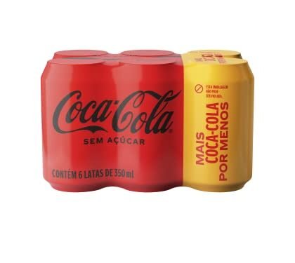 Aqui estão algumas opções de texto ALT, variando em descrição e foco: * **Opção 1 (Simples e direta):** Coca-Cola Zero em embalagem de 6 unidades. * **Opção 2 (Um pouco mais descritiva):** Pack de 6 latas de Coca-Cola Zero 350ml. * **Opção 3 (Enfatizando o sem açúcar):** Desfrute da Coca-Cola Zero, sem açúcar, agora em pack com 6 unidades de 350ml. * **Opção 4 (Focada na marca):** Coca-Cola Zero: o sabor original, sem adição de açúcar, em embalagem prática de 6 unidades. **Qual escolher?** A melhor opção depende do contexto da imagem e do que você quer destacar. Se a imagem é pequena e o foco é apenas identificar o produto, a Opção 1 é suficiente. Se você quer enfatizar o sabor ou a falta de açúcar, as opções 3 e 4 são melhores. A opção 2 é um meio termo, fornecendo um pouco mais de detalhes.