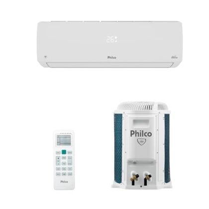 Aqui estão algumas opções de texto ALT para a imagem, utilizando "Ar Condicionado Inverter", variando em descritividade: **Opção 1 (Simples):** `Ar Condicionado Inverter Philco Eco 12.000 BTUs` **Opção 2 (Mais descritiva):** `Ar Condicionado Inverter Hi Wall Philco Eco, 12.000 BTUs, frio, 220v, com gás R-32.` **Opção 3 (Foco na eficiência):** `Ar Condicionado Inverter Philco Eco Hi Wall, para refrigeração eficiente e econômica.` **Opção 4 (SEO - se aplicável):** `Compre Ar Condicionado Inverter Philco Eco 12.000 BTUs Frio 220v R-32 online.` **Recomendações:** * Escolha a opção que melhor descreve a imagem e se encaixa no contexto do seu site/aplicação. * Se o texto ALT for muito longo, os leitores de tela podem ter dificuldade em processá-lo. Mantenha-o conciso e informativo. * Se o seu site está focado em vendas, a opção com foco em SEO pode ser útil. A melhor opção depende do seu objetivo. Se você quiser apenas descrever a imagem, a opção 2 é boa. Se quiser otimizar para SEO, a opção 4 é melhor.