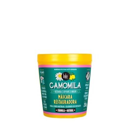 Aqui estão algumas opções de texto ALT, considerando diferentes focos: **Opção 1 (Simples e direto):** `Máscara Camomila Lola para hidratação capilar.` **Opção 2 (Adicionando um pouco mais de informação):** `Máscara Camomila Lola Cosmetics 230g. Produto para hidratar e iluminar cabelos loiros e claros.` **Opção 3 (Foco na marca):** `Máscara Camomila Lola, um produto da Lola Cosmetics para cabelos radiantes.` **Opção 4 (Para um e-commerce, com foco na busca):** `Máscara Camomila Lola hidratação 230g - Lola Cosmetics. Compre agora!` **Qual escolher?** * Se a imagem for apenas da embalagem, a opção 1 ou 2 são boas escolhas. * Se a imagem for parte de um anúncio com outras informações, a opção 1 pode ser suficiente. * Se você está vendendo o produto, a opção 4 é a melhor para atrair cliques. * Se o foco for a marca, a opção 3 funciona bem. A escolha ideal dependerá do contexto da imagem e do objetivo da página. O importante é que o texto ALT seja conciso, relevante e ajude o usuário a entender o que está na imagem.