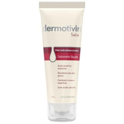 Aqui estão algumas opções de texto ALT para a imagem, utilizando "Sabonete Antiacne" e considerando diferentes abordagens: **Opção 1 (Simples e direta):** ``` Sabonete Antiacne: Dermotivin Sabonete Líquido Facial Salix para tratamento da acne. ``` **Opção 2 (Um pouco mais descritiva):** ``` Sabonete Antiacne Dermotivin Salix: Sabonete líquido facial para limpeza e controle da oleosidade em peles com acne. ``` **Opção 3 (Focada na marca):** ``` Sabonete Antiacne: Dermotivin, a marca especialista em cuidados para pele acneica. Sabonete líquido facial Salix. ``` **Opção 4 (Focada na solução):** ``` Solução para acne: Sabonete Antiacne Dermotivin Salix, ideal para limpeza profunda e controle da oleosidade. ``` **Qual escolher?** * A opção **mais simples (Opção 1)** é boa se você tem pouco espaço ou quer algo direto ao ponto. * A opção **mais descritiva (Opção 2)** funciona bem se você quer fornecer mais detalhes sobre o produto. * A opção **focada na marca (Opção 3)** é útil se você quer fortalecer o reconhecimento da marca. * A opção **focada na solução (Opção 4)** é interessante para atrair pessoas que estão buscando uma solução para o problema da acne. **Dica:** Escolha a opção que melhor se adapta ao contexto da sua página e ao que você quer destacar. Se possível, tente incluir palavras-chave relevantes para SEO, como "tratamento da acne" ou "pele oleosa".