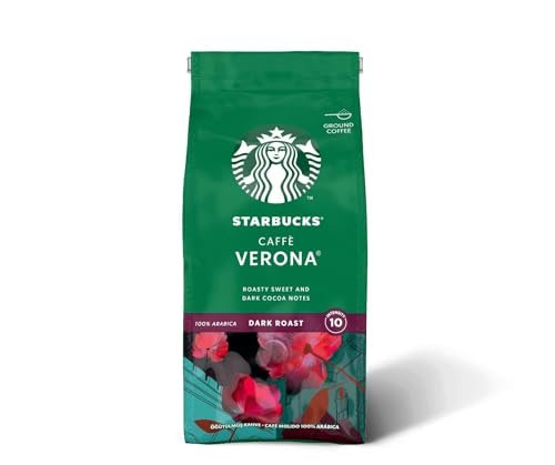 Aqui estão algumas opções de texto ALT para a imagem, considerando diferentes níveis de detalhe e foco: **Opção 1: Mais Simples e Direta** * `Starbucks Caffè Verona` **Opção 2: Adicionando o tipo do produto** * `Café Starbucks Caffè Verona` **Opção 3: Mais Descritiva (Ideal para SEO e acessibilidade)** * `Café torrado e moído Starbucks Caffè Verona` **Opção 4: Enfatizando a Marca** * `Café Starbucks Caffè Verona, um blend torrado e moído` **Opção 5: Considerando a embalagem (se visível na imagem)** * `Embalagem de 250g do café Starbucks Caffè Verona torrado e moído` **Qual escolher?** * Se a imagem é bem genérica e apenas mostra o nome do produto, a Opção 1 ou 2 são suficientes. * Se a imagem mostra a embalagem e você quer otimizar para SEO, a Opção 3, 4 ou 5 são melhores. * Se a imagem é parte de um contexto onde você já mencionou "Starbucks" várias vezes, a Opção 1 pode ser a mais limpa. **Importante:** O texto ALT deve ser conciso e relevante para o conteúdo da imagem e o contexto da página. Ele deve ajudar um usuário que não consegue ver a imagem a entender o que ela representa.