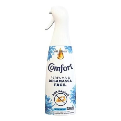 Aqui estão algumas opções de texto ALT para a imagem, com foco em diferentes aspectos: **Opção 1 (Simples e Direta):** `Comfort Refresh Neutralizador de Odores 320 ml` **Opção 2 (Descrevendo o Produto):** `Frasco de Comfort Refresh Neutralizador de Odores, embalagem azul e branca, com 320 ml.` **Opção 3 (Focando na Marca):** `Produto Comfort Refresh para neutralizar odores em tecidos.` **Opção 4 (Com Palavras-chave):** `Comfort Refresh, neutralizador de odores, elimina maus cheiros, roupa cheirosa.` **Opção 5 (Se a imagem mostrar o produto em uso):** `Comfort Refresh sendo aplicado em tecidos para eliminar odores.` **Qual escolher?** * Se o foco principal é apenas identificar o produto, a **Opção 1** é suficiente. * Se você quer adicionar um pouco mais de detalhes visuais, a **Opção 2** é uma boa escolha. * Se a marca é importante, use a **Opção 3**. * Se você quer otimizar para mecanismos de busca, a **Opção 4** é uma boa opção (mas use com moderação, sem exagerar nas palavras-chave). * Se a imagem mostrar o produto em uso, a **Opção 5** é a mais adequada. Escolha a opção que melhor se adapta ao contexto da imagem e à sua estratégia de SEO. Lembre-se que o texto ALT deve ser conciso e relevante.