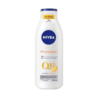 Aqui estão algumas opções de texto ALT para a imagem, usando "NIVEA Q10 Firmador", variando em nível de detalhe: **Opção 1 (Mais concisa):** `NIVEA Q10 Firmador: Loção hidratante para firmeza da pele.` **Opção 2 (Um pouco mais descritiva):** `NIVEA Q10 Firmador, loção hidratante com Vitamina C para todos os tipos de pele. Promete firmeza e elasticidade.` **Opção 3 (Focando no benefício principal):** `NIVEA Q10 Firmador: Hidratação e firmeza para sua pele em 10 dias.` **Opção 4 (Ideal se a imagem mostrar a embalagem):** `Embalagem da loção hidratante NIVEA Q10 Firmador com Vitamina C, para todos os tipos de pele.` **Qual escolher?** * Se o foco da página é puramente funcional e a imagem é apenas ilustrativa, a **Opção 1** é suficiente. * Se você quiser enfatizar os benefícios e a marca, a **Opção 2** ou **Opção 3** são melhores. * Se a imagem mostra a embalagem do produto e você quer deixar claro qual produto está sendo mostrado, a **Opção 4** é a ideal. **Dica importante:** O texto ALT deve ser conciso e relevante para o conteúdo da imagem e o contexto da página. Evite usar termos genéricos como "imagem de produto". Pense no que um usuário com deficiência visual ou que não consegue carregar a imagem precisaria saber sobre o que está sendo mostrado.
