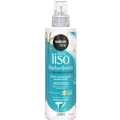 Aqui estão algumas opções de texto ALT para a imagem, considerando diferentes focos: **Opção 1 (Descritiva e concisa):** `Defrizante Hialurônico Salon Line Meu Liso para cabelos lisos.` **Opção 2 (Um pouco mais detalhada):** `Defrizante Hialurônico, protetor térmico vegano da Salon Line Meu Liso, frasco de 240ml para cabelos lisos.` **Opção 3 (Focada no benefício):** `Defrizante Hialurônico Meu Liso Salon Line: proteção térmica e hidratação para seus cabelos lisos.` **Opção 4 (Mais curta, ideal para SEO):** `Defrizante Hialurônico` **Qual escolher?** * **Priorize a opção 1 ou 2** se você quer uma descrição mais completa para acessibilidade. * **A opção 3** é boa se o foco é destacar o benefício principal do produto. * **A opção 4** é mais apropriada se o foco é SEO e você já tem outras informações descritivas na página. Lembre-se de que o texto ALT deve ser breve, conciso e relevante para a imagem e o contexto da página. A escolha ideal dependerá do seu objetivo específico.