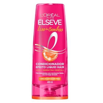 Aqui estão algumas opções de texto ALT para a imagem, usando "Liso dos Sonhos", com diferentes níveis de detalhe: * **Opção 1 (Simples e direta):** Liso dos Sonhos - Condicionador Elseve L'Oréal Paris * **Opção 2 (Um pouco mais descritiva):** Condicionador L'Oréal Paris Elseve Liso dos Sonhos para cabelos lisos e sem frizz. * **Opção 3 (Focada na marca):** Elseve Liso dos Sonhos - O condicionador da L'Oréal Paris para um liso perfeito. A escolha ideal dependerá do contexto da imagem e do objetivo do site. Se a imagem for simplesmente para ilustrar o produto, a opção 1 é suficiente. Se você quiser destacar os benefícios ou a marca, as opções 2 e 3 podem ser mais adequadas.