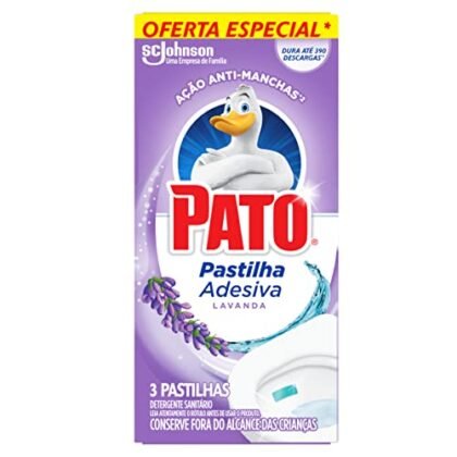Aqui estão algumas opções de texto ALT para a imagem, utilizando "Pato Lavanda", variando em descritividade: **Opção 1 (Mais simples):** `Pato Lavanda: Desodorizador Sanitário Pastilha Adesiva` **Opção 2 (Um pouco mais descritiva):** `Pato Lavanda: Embalagem promocional com 3 unidades de desodorizador sanitário em pastilha adesiva com aroma de lavanda.` **Opção 3 (Mais descritiva e focada na embalagem):** `Pato Lavanda: Promoção de 3 unidades de desodorizador sanitário em pastilha adesiva, aroma lavanda. Embalagem do produto Pato Banheiro com detalhes em roxo e a imagem de um pato estilizado.` **Qual escolher?** * Se o contexto da imagem já for claro (ex: você está na página do produto), a opção 1 é suficiente. * Se a imagem aparecer em um lugar menos específico (ex: um resultado de busca no Google Imagens), a opção 2 ou 3 são melhores. O importante é que o texto ALT seja conciso, relevante e ajude quem usa leitores de tela a entender o que a imagem representa.