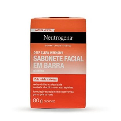 **Opção 1 (Descritiva):** `Sabonete Antiacne Neutrogena: Barra de limpeza facial profunda para pele oleosa e com acne.` **Opção 2 (Focada no benefício):** `Sabonete Antiacne Neutrogena: Pele limpa e livre de acne com a barra de limpeza intensiva Deep Clean.` **Opção 3 (Simples e direta):** `Sabonete Antiacne Neutrogena: Limpeza profunda para o rosto.` A escolha da melhor opção depende do contexto em que a imagem está sendo usada e do que você deseja destacar. Todas as opções são relevantes e utilizam a palavra-chave "Sabonete Antiacne Neutrogena".