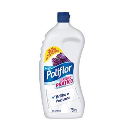 Aqui estão algumas opções de texto ALT para a imagem, usando "Poliflor Cera Brilho", variando em descritividade e foco: **Opção 1 (Mais simples):** `Poliflor Cera Brilho Incolor 750ml` **Opção 2 (Um pouco mais descritiva):** `Embalagem de Poliflor Cera Brilho Incolor para pisos, 750ml.` **Opção 3 (Focada no uso):** `Poliflor Cera Brilho, ideal para dar brilho e proteger seus pisos.` **Opção 4 (Com ênfase na marca):** `Produto Poliflor Cera Brilho, cera líquida auto brilho para sua casa.` **Qual escolher?** * Se a imagem for apenas para identificar o produto rapidamente, a **Opção 1** ou **Opção 2** são suficientes. * Se você quiser destacar o benefício do produto (brilho e proteção), a **Opção 3** é uma boa escolha. * Se a imagem for parte de uma campanha ou promoção da marca, a **Opção 4** pode ser mais adequada. A escolha final dependerá do contexto em que a imagem está sendo usada.