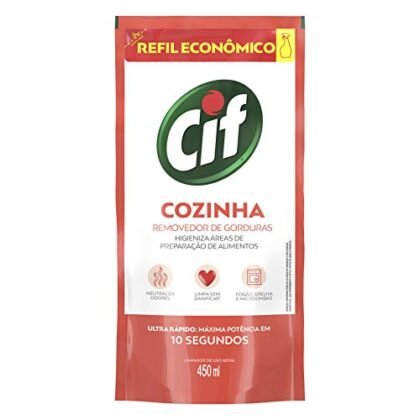 Aqui estão algumas opções de texto ALT para a imagem, usando "Cif Desengordurante", com diferentes níveis de detalhe: **Opções mais curtas:** * Cif Desengordurante Refil * Refil Cif Desengordurante **Opções mais descritivas:** * Refil de Cif Desengordurante Ultra Rápido, 450ml. * Imagem do refil Cif Desengordurante para limpeza rápida de gordura. * Embalagem do refil Cif Desengordurante Ultra Rápido, solução para sua cozinha. **Opção focada em acessibilidade:** * Refil do produto de limpeza Cif Desengordurante. A melhor opção dependerá do contexto da imagem e do site. Se a imagem for um link para comprar o produto, uma opção mais direta como "Cif Desengordurante Refil" pode ser ideal. Se a imagem estiver em um artigo sobre limpeza, uma descrição mais detalhada pode ser melhor.