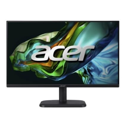 **Opções de texto ALT:** * **Opção 1 (Mais descritiva):** Monitor Acer EK241Y, tela IPS de 23.8 polegadas, resolução Full HD (1920x1080), design ZeroFrame. * **Opção 2 (Focada no modelo):** Monitor Acer EK241Y para computador. * **Opção 3 (Simples):** Monitor Acer EK241Y. **Justificativa:** * O texto ALT deve ser conciso e descrever o que está na imagem. * Mencionar "Monitor Acer EK241Y" é crucial para identificação. * Adicionar informações como tamanho da tela, tipo de painel (IPS) e resolução ajuda a contextualizar a imagem. * "ZeroFrame" pode ser relevante se o design sem bordas for um destaque visual na imagem. Escolha a opção que melhor se adapta ao contexto onde a imagem está sendo usada. Se a imagem está em uma página de produto, uma descrição mais detalhada (opção 1) pode ser mais útil. Se é apenas uma imagem ilustrativa, a opção mais simples (opção 3) pode ser suficiente.