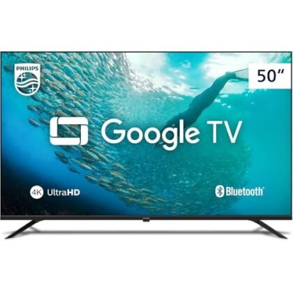 Aqui estão algumas opções de texto ALT para a imagem, usando a frase-chave "Smart TV Philips 4K", cada uma com uma nuance diferente: * **Opção 1 (Simples e direta):** Smart TV Philips 4K. * **Opção 2 (Adicionando contexto):** Smart TV Philips 4K mostrando uma imagem nítida e colorida. * **Opção 3 (Focando na marca e tecnologia):** Smart TV Philips 4K: Imagem de alta qualidade da Philips. * **Opção 4 (Com foco na experiência):** Desfrute da experiência visual com a Smart TV Philips 4K. A melhor opção dependerá do contexto da imagem e do que você deseja enfatizar.