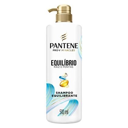 Aqui estão algumas opções de texto ALT para a imagem, usando "Pantene Equilíbrio", com diferentes níveis de detalhe: **Opção 1 (Mais simples e direta):** * `Pantene Equilíbrio, shampoo para cabelos mistos e pontas ressecadas.` **Opção 2 (Adicionando o tamanho):** * `Shampoo Pantene Equilíbrio, 510 ml, para cabelos mistos e pontas ressecadas.` **Opção 3 (Foco na marca):** * `Frasco de Shampoo Pantene Equilíbrio para cabelos mistos.` **Opção 4 (Um pouco mais descritiva):** * `Shampoo Pantene Equilíbrio para o cuidado de cabelos mistos com pontas secas. Frasco de 510ml.` **Qual escolher?** A melhor opção depende do contexto da imagem e do que você quer destacar. Se o foco é o tipo de cabelo, a Opção 1 ou 4 são boas. Se o tamanho é importante, a Opção 2. Se você só quer garantir que a marca seja identificada, a Opção 3 serve. Lembre-se que o texto ALT deve ser conciso e descrever o que está na imagem.