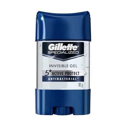 Aqui estão algumas opções de texto ALT para a imagem, usando "Gillette Antibacterial", com diferentes níveis de detalhe: **Opção 1 (Mais simples):** `Gillette Antibacterial` **Opção 2 (Um pouco mais descritiva):** `Desodorante Gillette Antibacterial em gel` **Opção 3 (Mais detalhada e útil para acessibilidade):** `Gillette Antibacterial Desodorante Gel Antitranspirante para homens. Imagem do produto embalado.` **Recomendação:** A **Opção 3** é a mais recomendada por ser mais informativa e útil para pessoas com deficiência visual que utilizam leitores de tela. Ela especifica o tipo de produto (desodorante gel antitranspirante), o público-alvo (homens) e indica que é uma imagem da embalagem do produto. Lembre-se que o objetivo do texto ALT é descrever a imagem para quem não pode vê-la, de forma concisa e relevante.