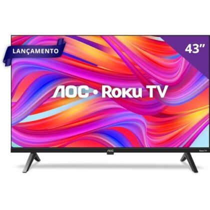 Aqui estão algumas opções de texto ALT, variando em detalhe: **Opção 1 (Mais simples e direta):** ``` AOC Roku TV 43 polegadas ``` **Opção 2 (Um pouco mais descritiva):** ``` Smart TV AOC Roku de 43 polegadas, modelo 43S5045/78G. ``` **Opção 3 (Inclui algumas das principais características):** ``` Smart TV AOC Roku 43 polegadas HD com Wi-Fi e conversor digital. ``` **Opção 4 (Focada na experiência Roku):** ``` Smart TV AOC com plataforma Roku integrada, tela de 43 polegadas. ``` **Qual escolher?** A escolha depende do contexto da imagem e da sua estratégia de SEO. * Se o foco é puramente identificar o produto, a **Opção 1** ou **2** são suficientes. * Se você quer destacar os recursos smart, a **Opção 3** é melhor. * Se o principal atrativo é a integração com Roku, a **Opção 4** funciona bem. Recomendo escolher a **Opção 3** como padrão, pois oferece um bom equilíbrio entre descrição e palavras-chave relevantes.