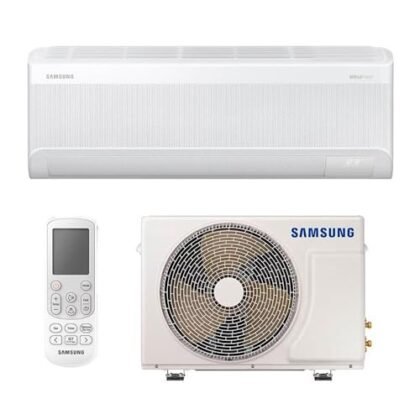 Aqui estão algumas opções de texto ALT, variando em detalhe: **Opção 1 (Curta e direta):** > Ar Condicionado Samsung WindFree Connect, tecnologia que elimina correntes de ar. **Opção 2 (Um pouco mais detalhada):** > Ar Condicionado Split Inverter Samsung WindFree Connect AI 12.000 BTUs, quente e frio, com a inovadora tecnologia WindFree que dispersa o ar suavemente. **Opção 3 (Focando no controle e no diferencial):** > Ar Condicionado Samsung WindFree Connect: conforto sem vento direto e controle inteligente com AI Connect. **Opção 4 (Considerando o gás refrigerante):** > Ar Condicionado Samsung WindFree Connect AI 12.000 BTUs, utilizando o gás refrigerante R-32, mais ecológico e eficiente. **Opção 5 (Se a imagem mostrar algum detalhe específico, como o painel ou o controle):** > [Se for o painel frontal] Painel frontal do Ar Condicionado Samsung WindFree Connect, mostrando o design discreto e a tecnologia WindFree. > [Se for o controle remoto ou o app] Controle remoto ou aplicativo do Ar Condicionado Samsung WindFree Connect, permitindo o controle inteligente e a conectividade. **Qual escolher?** A melhor opção depende do contexto da imagem e do que você quer destacar. Se a imagem mostra o aparelho inteiro e o foco é a tecnologia WindFree, as opções 1 e 2 são boas. Se a imagem mostra um detalhe específico ou você quer destacar um recurso extra, as opções 3, 4 e 5 podem ser melhores. **Dica:** Se possível, imagine que a pessoa não consegue ver a imagem e precisa entender o que está sendo mostrado apenas com o texto ALT.