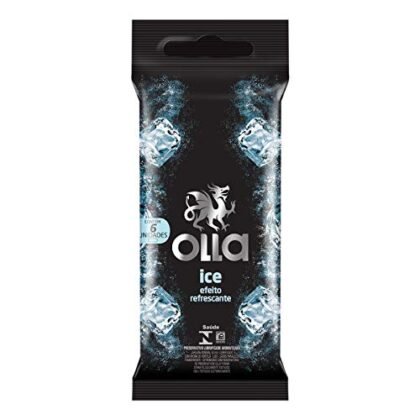 Aqui estão algumas opções de texto ALT para a imagem, utilizando "Olla Ice", com diferentes focos: **Opção 1 (Simples e Descritiva):** ``` Olla Ice: Pacote com 6 preservativos para proteção e refrescância. ``` **Opção 2 (Com foco no benefício):** ``` Imagem de um pacote de preservativos Olla Ice, ideal para uma experiência mais refrescante e segura. ``` **Opção 3 (Com foco na marca):** ``` Olla Ice: A proteção e o frescor que você procura em um só preservativo. Pacote com 6 unidades. ``` **Opção 4 (Mais curta e direta):** ``` Olla Ice: Preservativos refrescantes, pacote com 6. ``` **Qual escolher?** A melhor opção depende do contexto da imagem e do seu objetivo. Se você precisa ser breve, a opção 4 é ideal. Se quer destacar o benefício, a opção 2 é melhor. Se o foco é identificar o produto, a opção 1 ou 3 são as mais adequadas. **Dica:** Lembre-se que o texto ALT deve ser conciso e informativo, permitindo que pessoas com deficiência visual compreendam o conteúdo da imagem.