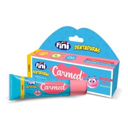 Aqui estão algumas opções de texto ALT para a imagem do "Carmed Fini Dentadura Hidratante Labial 10g", priorizando diferentes aspectos: **Opção 1 (Descritiva e simples):** `Carmed Fini Dentadura: hidratante labial com aroma de dentadura Fini.` **Opção 2 (Com foco na colaboração):** `Carmed Fini Dentadura, edição limitada da colaboração entre Carmed e Fini, um hidratante labial com cheirinho de bala de dentadura.` **Opção 3 (Com foco no produto):** `Pote de Carmed Fini Dentadura, hidratante labial com 10g, textura suave e aroma doce.` **Opção 4 (Para quem já conhece a marca):** `Novo Carmed Fini Dentadura, o hidratante labial queridinho agora com cheiro de dentadura Fini!` **Qual escolher?** * Se a imagem é autoexplicativa e o contexto já indica que é um produto Carmed Fini, a **Opção 1** ou a **Opção 4** são boas. * Se você quer enfatizar a colaboração e a novidade, a **Opção 2** é a melhor. * Se a imagem é mais distante e precisa de mais detalhes, a **Opção 3** é a mais completa. Lembre-se de que o texto ALT deve ser breve, relevante e útil para quem usa leitores de tela ou tem a exibição de imagens desativada. A escolha ideal depende do contexto da sua página.