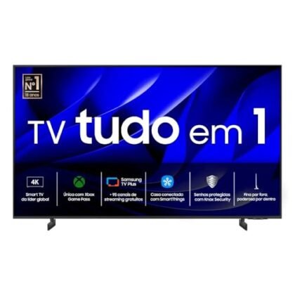 Aqui estão algumas opções de texto ALT para a imagem, focando em diferentes aspectos: **Opção 1 (Simples e direta):** `Samsung 75" 4K Smart TV exibindo uma imagem colorida.` **Opção 2 (Com mais detalhes):** `Samsung 75" 4K Crystal UHD TV (modelo 75DU8000) mostrando cores vibrantes.` **Opção 3 (Focando no tamanho):** `Grande tela Samsung 75" 4K, ideal para uma experiência imersiva.` **Opção 4 (Para quem busca o modelo específico):** `Samsung 75" 4K - Modelo 75DU8000 em destaque.` **Opção 5 (Com menção ao Gaming Hub, se relevante para o contexto da página):** `Samsung 75" 4K Smart TV com Gaming Hub, exibindo imagens nítidas e coloridas.` **Qual escolher?** * Se a página é sobre TVs em geral, a **Opção 1** é suficiente. * Se a página foca em modelos específicos, a **Opção 2** ou **Opção 4** são melhores. * Se o tamanho da tela é um ponto importante, a **Opção 3** funciona bem. * Se a página destaca o Gaming Hub, use a **Opção 5**. Escolha a opção que melhor se encaixa no contexto da página e que fornece a informação mais relevante para o usuário que não consegue ver a imagem.