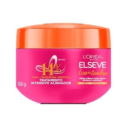 Aqui estão algumas opções de texto ALT para a imagem do produto "Creme de Tratamento L'Oréal Paris Elseve Liso dos Sonhos 300g", utilizando "Elseve Liso Sonhos": **Opções curtas e diretas:** * Elseve Liso Sonhos: Creme de Tratamento * Creme Elseve Liso Sonhos para Cabelos Lisos * Elseve Liso Sonhos 300g **Opções mais descritivas:** * Pote do Creme de Tratamento Elseve Liso Sonhos, da L'Oréal Paris. * Embalagem do Creme Elseve Liso Sonhos para um liso perfeito. * Creme de Tratamento Elseve Liso Sonhos, ideal para cabelos lisos e alinhados. **Opção focada na marca:** * L'Oréal Paris Elseve Liso Sonhos: Tratamento para cabelos lisos. **Qual escolher?** A melhor opção depende do contexto em que a imagem será usada. Se o foco é no produto em si, as opções mais descritivas são melhores. Se o foco é na marca, a opção focada na marca é mais adequada. Se o espaço é limitado, as opções curtas e diretas são ideais. **Dica:** Tente imaginar o que alguém que não consegue ver a imagem gostaria de saber sobre ela. Isso ajudará você a criar um texto ALT informativo e útil.