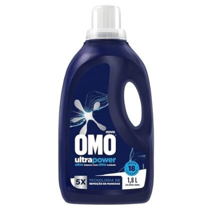 Aqui estão algumas opções de texto ALT para a imagem, considerando diferentes abordagens: **Opção 1 (Descritiva e simples):** `OMO Ultra Power, lava-roupas líquido em frasco de 1,8L.` **Opção 2 (Foco na marca e produto):** `Frasco de 1,8L de OMO Ultra Power, lava-roupas líquido da OMO.` **Opção 3 (Enfatizando o poder de limpeza - se a imagem sugerir isso):** `OMO Ultra Power, lava-roupas líquido para limpeza profunda, em frasco de 1,8L.` **Opção 4 (Mais completa, se o contexto exigir):** `OMO Ultra Power, lava-roupas líquido em frasco de 1,8L. Produto para lavar roupas da marca OMO.` **Qual escolher?** A melhor opção depende do contexto onde a imagem está sendo usada. * Se a página já menciona a marca OMO várias vezes, a opção 1 pode ser suficiente. * Se o foco é destacar o produto específico (Ultra Power), a opção 2 ou 3 são boas. * Se o site é sobre produtos de limpeza em geral e a marca OMO precisa ser reforçada, a opção 4 é a mais completa. Lembre-se: O texto ALT deve ser conciso e descrever o conteúdo da imagem da forma mais precisa possível.