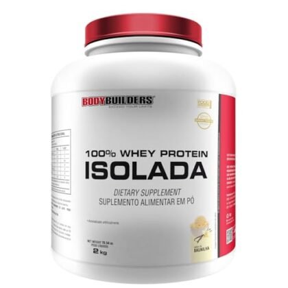 Aqui estão algumas opções de texto ALT para a imagem, usando "Whey Isolado Baunilha", com diferentes níveis de detalhe: **Opção 1 (Mais Simples):** `Whey Isolado Baunilha` **Opção 2 (Um pouco mais descritiva):** `Whey Isolado Baunilha - Suplemento proteico.` **Opção 3 (Focando na marca e tipo):** `Whey Isolado Baunilha Bodybuilders` **Opção 4 (Mais detalhada, incluindo o tamanho):** `Whey Isolado Baunilha Bodybuilders - Pote de 2kg.` **Opção 5 (Focando no sabor e tipo):** `Whey Protein 100% Isolada sabor Baunilha.` **Qual escolher?** A melhor opção depende do contexto da sua página e do que você quer destacar. * Se você precisa de algo **rápido e direto**, a **Opção 1** ou **Opção 2** são boas. * Se você quer mencionar a **marca**, a **Opção 3** ou **Opção 4** são melhores. * Se o **sabor** é um ponto chave, a **Opção 5** pode ser mais adequada. * Se o usuário está buscando por um produto com um **tamanho específico**, a **Opção 4** é ideal. Lembre-se que o texto ALT deve ser conciso e relevante para o conteúdo da imagem. Ele ajuda mecanismos de busca a entenderem o que a imagem representa e melhora a acessibilidade para usuários com deficiência visual.