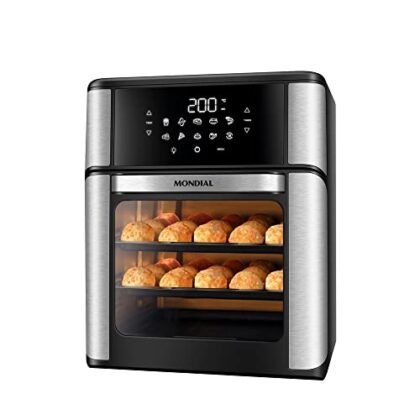 Aqui estão algumas opções de texto ALT para a imagem, variando em detalhe: **Opção 1 (Simples):** `Airfryer Forno Mondial AFON-12L-BI` **Opção 2 (Um pouco mais descritiva):** `Airfryer Forno Mondial 12L Preto e Inox` **Opção 3 (Focando na funcionalidade):** `Airfryer Forno para preparo de diversas receitas` **Opção 4 (Para otimizar para SEO - use com cautela para não parecer spam):** `Airfryer Forno Mondial 12L, ideal para assar, fritar sem óleo e preparar diversos pratos saborosos.` **Qual escolher?** * **Se o contexto for puramente informativo:** A opção 1 ou 2 são suficientes. * **Se a imagem for um link para a página do produto:** A opção 2 ou 3 são boas escolhas. * **Se você quer otimizar para SEO e acredita que a descrição detalhada é relevante para o usuário:** Use a opção 4, mas certifique-se de que ela descreve precisamente a imagem. Lembre-se: O texto ALT deve ser conciso e descrever com precisão o que está na imagem. Evite exageros e palavras-chave irrelevantes.