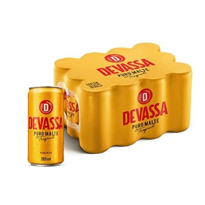 Aqui estão algumas opções de texto ALT para a imagem, usando "Devassa Puro Malte", cada uma com uma nuance diferente: * **Opção 1 (Simples e direta):** "Devassa Puro Malte: Pack com 12 latas de 269ml." * **Opção 2 (Descritiva):** "Cerveja Devassa Puro Malte, embalagem com doze latas de 269ml, ideal para compartilhar." * **Opção 3 (Focada na marca):** "Devassa Puro Malte, a cerveja puro malte da Devassa, agora em pack com 12 latas de 269ml." * **Opção 4 (Com tom convidativo):** "Devassa Puro Malte: Gelada e perfeita para o seu momento de descontração, pack com 12 unidades de 269ml." A melhor opção dependerá do contexto da sua página e do que você deseja enfatizar.