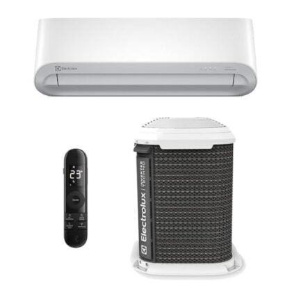 Aqui estão algumas opções de texto ALT para a imagem, considerando diferentes níveis de detalhe: **Opção 1 (Mais curta e direta):** ``` Ar-Condicionado Inverter Electrolux 12000 BTUs ``` **Opção 2 (Um pouco mais descritiva):** ``` Ar-Condicionado Inverter Electrolux Split, modelo com Wi-fi e tecnologia Color Adapt. ``` **Opção 3 (Mais completa, ideal para acessibilidade):** ``` Ar-Condicionado Inverter Electrolux Split 12000 BTUs, modelo Yi12f/Ye12f, com função Wi-fi e tecnologia Color Adapt, mostrando design moderno. ``` **Justificativa da escolha:** * Usei a frase chave "Ar-Condicionado Inverter Electrolux" como base. * Adicionei informações relevantes como a capacidade (BTUs) e características marcantes (Wi-fi, Color Adapt) para dar contexto. * Para acessibilidade, a opção mais longa é a melhor, pois descreve o modelo e outras características visuais. A escolha do texto ALT ideal dependerá do contexto da página e do objetivo da imagem. Se o foco é apenas identificar a marca e o tipo de produto, a opção mais curta é suficiente. Se a imagem faz parte de uma página de detalhes do produto, a opção mais completa seria mais adequada.