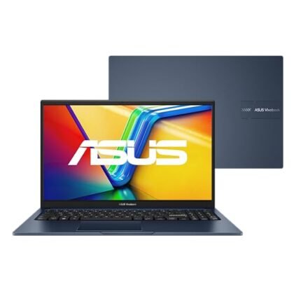 Aqui estão algumas opções de texto ALT para a imagem, focando em "Notebook ASUS Vivobook I5", variando em detalhe e foco: **Opção 1 (Mais simples e direta):** `Notebook ASUS Vivobook I5` **Opção 2 (Um pouco mais descritiva):** `Imagem de um Notebook ASUS Vivobook I5` **Opção 3 (Incluindo a cor):** `Notebook ASUS Vivobook I5 na cor Quiet Blue` **Opção 4 (Considerando o modelo, se visível na imagem):** `Notebook ASUS Vivobook I5 (modelo similar ao X1504ZA) em Quiet Blue` **Opção 5 (Se a tela estiver em destaque):** `Notebook ASUS Vivobook I5 com tela LED` **Qual escolher?** * Se a imagem é bem clara e não precisa de muitos detalhes, a **Opção 1** ou **Opção 2** são suficientes. * Se a cor for importante para o contexto, use a **Opção 3** ou **Opção 4**. * Se a tela for um destaque, use a **Opção 5**. * A **Opção 4** é a mais completa se você quer ser o mais preciso possível. Escolha a opção que melhor se adapta ao contexto da sua página e à importância da imagem. Lembre-se que o texto ALT deve ser conciso e informativo.