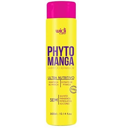 Aqui estão algumas opções de texto ALT para a imagem, considerando diferentes focos: **Opção 1 (Simples e direta):** `Shampoo Reparador Phytomanga Widi Care` **Opção 2 (Descrevendo o produto):** `Shampoo Reparador Phytomanga para cabelos danificados, da Widi Care.` **Opção 3 (Focando no benefício):** `Shampoo Reparador Phytomanga: Recupere a saúde e o brilho dos seus cabelos.` **Opção 4 (Mais detalhada, se houver espaço):** `Shampoo Reparador Phytomanga da Widi Care, formulado com manga e outros ingredientes naturais para fortalecer e revitalizar cabelos danificados.` **Qual escolher?** A escolha ideal depende do contexto da imagem e da página. Se a imagem é puramente ilustrativa, a opção 1 ou 2 são suficientes. Se a imagem é parte de uma descrição detalhada do produto, a opção 3 ou 4 podem ser mais adequadas. O mais importante é que o texto ALT seja conciso, descritivo e relevante para o usuário.
