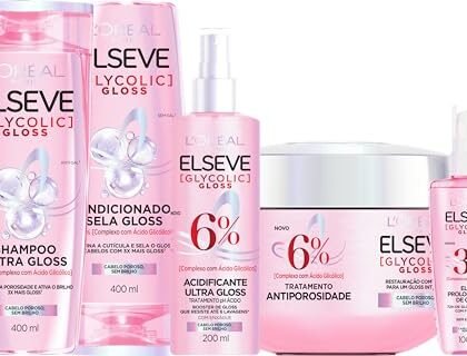 Aqui estão algumas opções de texto ALT para a imagem, utilizando "Glycolic Gloss", com diferentes níveis de detalhe: **Opções mais curtas:** * "Kit Glycolic Gloss para cabelos com brilho." * "Glycolic Gloss: Shampoo, condicionador, acidificante, creme e sérum." * "Produtos Glycolic Gloss para um tratamento capilar completo." **Opções mais detalhadas:** * "Kit Glycolic Gloss com shampoo, condicionador, acidificante, creme de tratamento e sérum, para cabelos mais brilhantes e saudáveis." * "Imagem do kit Glycolic Gloss, com os cinco produtos: shampoo, condicionador, acidificante, creme de tratamento e sérum, prometendo um tratamento capilar completo para realçar o brilho." * "Close-up do kit Glycolic Gloss, mostrando os frascos de shampoo, condicionador, acidificante, creme de tratamento e sérum. Destaque para a linha Glycolic Gloss que promete um cabelo com mais brilho e revitalizado." **Dica:** * Escolha a opção que melhor se adapta ao contexto da imagem e ao público-alvo. Se a imagem for pequena e o contexto já for claro, uma opção mais curta pode ser suficiente. Se a imagem for grande ou o contexto não for óbvio, uma opção mais detalhada pode ser mais útil. Lembre-se que o texto ALT deve ser descritivo e informativo, ajudando os usuários com deficiência visual a entenderem o conteúdo da imagem.