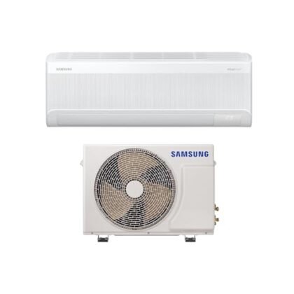 Aqui estão algumas opções de texto ALT para a imagem, utilizando "WindFree", com diferentes níveis de detalhe: **Opção 1 (Mais Simples):** `Ar condicionado Samsung WindFree, resfriamento sem vento.` **Opção 2 (Um pouco mais detalhada):** `Ar condicionado split Samsung WindFree PowerVolt 12.000 BTUs, resfriamento sem vento e eficiente.` **Opção 3 (Mais descritiva):** `Imagem de um ar condicionado split Samsung WindFree PowerVolt Bivolt, destacando a tecnologia de resfriamento sem vento. Modelo AR12DYFAVWKNAZ.` **Opção 4 (Foco na experiência):** `Ar condicionado Samsung WindFree: aproveite o conforto do resfriamento sem vento, ideal para um ambiente agradável e silencioso.` **Qual opção escolher?** A melhor opção depende do contexto da imagem e do quão importante é transmitir cada detalhe. Se a imagem for apenas ilustrativa, a opção 1 ou 2 são suficientes. Se a imagem for central para a descrição do produto, a opção 3 ou 4 seriam mais adequadas. **Recomendação:** Eu recomendaria a **Opção 2 ou 3**, pois elas oferecem um bom equilíbrio entre concisão e informação relevante para o usuário.