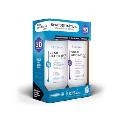 Aqui estão algumas opções de texto ALT para a imagem, focando em "Liso Sem Formol": **Opções Curtas e Diretas:** * Escova Semi Definitiva Forever Liss Liso Sem Formol * Kit Liso Sem Formol Forever Liss * Zero Formol: Escova Semi Definitiva Forever Liss **Opções Mais Descritivas:** * Kit Escova Semi Definitiva Forever Liss 2x300ml para um Liso Sem Formol e duradouro. * Cabelos lisos e saudáveis com a Escova Semi Definitiva Forever Liss Zero Formol. * Transforme seus cabelos com o Kit Forever Liss, um Liso Sem Formol e com brilho intenso. **Opções Destacando Benefícios:** * Conquiste o liso perfeito sem preocupações com o Kit Forever Liss Liso Sem Formol. * Liso, hidratado e sem formol: Escova Semi Definitiva Forever Liss. * Tratamento capilar para um liso impecável e natural com o Kit Forever Liss Liso Sem Formol. **Dica:** Escolha a opção que melhor se adequa ao contexto da sua página e ao público-alvo. Se a página for focada em produtos sem formol, enfatize esse aspecto no texto ALT.