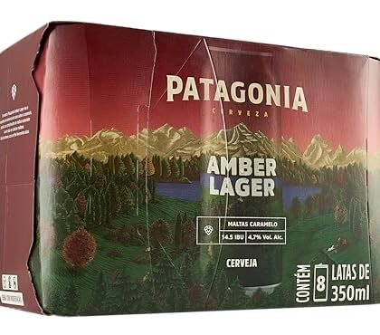 Aqui estão algumas opções de texto ALT para a imagem, utilizando "Patagonia Amber Lager", variando na descrição e nível de detalhe: **Opção 1 (Mais simples):** `Patagonia Amber Lager` **Opção 2 (Um pouco mais descritiva):** `Lata de Patagonia Amber Lager` **Opção 3 (Focando na embalagem):** `Pack com 8 latas sleek de Patagonia Amber Lager` **Opção 4 (Mais completa e contextual):** `Pack de 8 latas de 350ml da cerveja Patagonia Amber Lager Nacional` A melhor opção depende do contexto do seu site e do quanto de informação você quer que o texto ALT transmita. Se o foco for apenas identificar a cerveja, a opção 1 é suficiente. Se você quer dar mais detalhes sobre a embalagem, as opções 3 e 4 são mais adequadas.