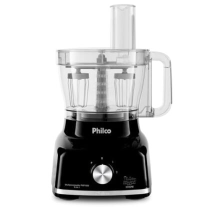 Aqui estão algumas opções de texto ALT para a imagem do Multiprocessador Philco, variando em nível de detalhe: **Opção 1 (Mais simples):** `Multiprocessador Philco` **Opção 2 (Um pouco mais descritiva):** `Multiprocessador Philco` **Opção 3 (Com foco na marca e produto):** `Multiprocessador Philco` **Opção 4 (Considerando a voltagem e modelo):** `Multiprocessador Philco` **Qual escolher?** A opção mais simples (`Multiprocessador Philco`) já atende ao requisito principal de descrever o que é a imagem. Se você quiser adicionar mais contexto, as outras opções são melhores, especialmente se o contexto da página exigir (por exemplo, uma página de comparação de produtos). A opção 4 seria a melhor caso o produto seja vendido em um local onde existe variação de voltagem. Lembre-se que o texto ALT deve ser conciso e relevante.