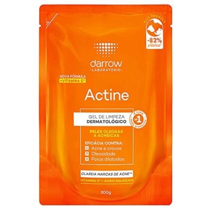 Aqui estão algumas opções de texto ALT para a imagem, usando "Actine", e variando um pouco no nível de detalhe: * **Opção 1 (Curta e direta):** Actine Gel de Limpeza Refil 300g. * **Opção 2 (Um pouco mais descritiva):** Actine, gel de limpeza facial para pele oleosa, embalagem refil de 300g. * **Opção 3 (Mais completa, se o contexto permitir):** Refil de Actine Gel de Limpeza, solução para pele oleosa e acneica da Darrow, embalagem laranja de 300g. A melhor opção depende do contexto onde a imagem está sendo usada. Se o foco é simplesmente identificar o produto, a opção 1 é suficiente. Se for uma página de vendas ou informações detalhadas, a opção 3 é mais adequada. A opção 2 é um bom meio-termo.