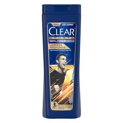 Aqui estão algumas opções de texto ALT para a imagem do shampoo Clear Men Sports, variando em nível de detalhe: **Opção 1 (Mais básica):** `Clear Men Sports Shampoo Anticaspa Limpeza Profunda` **Opção 2 (Um pouco mais descritiva):** `Shampoo Clear Men Sports para limpeza profunda do couro cabeludo e combate à caspa.` **Opção 3 (Focada no uso):** `Shampoo Clear Men Sports, ideal para homens ativos que buscam um cabelo limpo e livre de caspa.` **Opção 4 (Considerando acessibilidade, se a imagem tiver um homem):** `Homem usando Shampoo Clear Men Sports no cabelo.` **Qual escolher?** * Se o contexto for uma listagem de produtos, a opção 1 é suficiente. * Se o contexto for um artigo sobre cuidados masculinos com o cabelo, a opção 2 ou 3 são melhores. * Se a imagem mostrar uma pessoa usando o produto, a opção 4 é a mais completa. **Importante:** O texto ALT deve ser conciso e descrever o conteúdo da imagem da forma mais precisa possível. É essencial para acessibilidade, pois permite que pessoas com deficiência visual entendam o que está sendo mostrado na imagem.