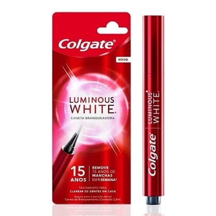 Aqui estão algumas opções de texto ALT para a imagem, usando "Clareador Dental Noturno", com diferentes níveis de detalhe: **Opção 1 (Simples e direta):** ``` Clareador Dental Noturno Colgate Luminous White. ``` **Opção 2 (Um pouco mais descritiva):** ``` Caneta Clareadora Dental Noturno Colgate Luminous White para um sorriso mais branco durante o sono. ``` **Opção 3 (Foco na facilidade de uso):** ``` Clareador Dental Noturno em caneta, Colgate Luminous White, fácil de usar e ideal para clareamento durante a noite. ``` **Opção 4 (Incluindo o tamanho):** ``` Colgate Luminous White Caneta Clareadora Dental Noturno, 2,5 ml, para clareamento dental noturno. ``` **Qual escolher?** * Se o contexto da imagem for uma listagem de produtos, a **Opção 1 ou 4** seria mais apropriada. * Se a imagem fizer parte de um anúncio ou artigo sobre clareamento dental, a **Opção 2 ou 3** seria melhor, pois destaca os benefícios. **Importante:** * Mantenha o texto ALT conciso e relevante. * Use palavras-chave importantes como "Clareador Dental Noturno" e "Colgate Luminous White". * O texto ALT deve descrever a imagem de forma que seja útil para pessoas com deficiência visual.