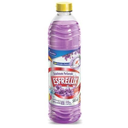 Aqui estão algumas opções de texto ALT para a imagem, variando em detalhe: * **Opção 1 (Simples):** Desinfetante Lavanda * **Opção 2 (Um pouco mais descritiva):** Desinfetante Lavanda da marca Santa Maria. * **Opção 3 (Mais informativa):** Frasco de desinfetante Lavanda Esfrelux da Santa Maria, 500ml. **Qual escolher?** Depende do contexto da sua página. Se você já mencionou a marca e o tamanho em outro lugar, a opção 1 ou 2 pode ser suficiente. Se você quer fornecer o máximo de informações na tag ALT, a opção 3 é a melhor.