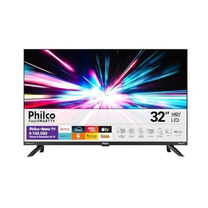 Aqui estão algumas opções de texto ALT para a imagem, variando em nível de detalhe: **Opção 1 (Simples e Direta):** `Smart TV Philco 32 polegadas` **Opção 2 (Adicionando um pouco mais de contexto):** `Smart TV Philco 32"` **Opção 3 (Mais Descritiva):** `Smart TV Philco 32 polegadas` **Opção 4 (Focando na marca e modelo):** `Smart TV Philco 32" PTV32G7PR2CGB` **Qual escolher?** * Se a imagem é autoexplicativa e você precisa ser breve, a **Opção 1** ou **Opção 2** são suficientes. * Se você quer dar um pouco mais de contexto sem sobrecarregar, a **Opção 3** é uma boa escolha. * Se a identificação exata do modelo é importante, a **Opção 4** é a melhor. Lembre-se que o texto ALT deve ser conciso e relevante para a imagem.