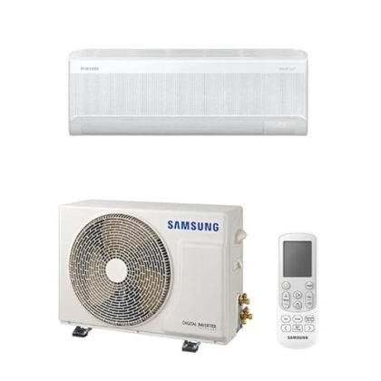 Aqui estão algumas opções de texto ALT para a imagem, utilizando "WindFree AI 12000", com diferentes níveis de detalhe: **Opção 1 (Simples e direta):** ``` WindFree AI 12000: Ar condicionado Split Samsung. ``` **Opção 2 (Um pouco mais descritiva):** ``` Ar condicionado Samsung WindFree AI 12000, modelo Split Hi Wall. ``` **Opção 3 (Focada nos benefícios):** ``` WindFree AI 12000: Conforto sem vento, ar condicionado Samsung Inverter. ``` **Opção 4 (A mais completa, ideal para SEO):** ``` Ar condicionado Split Samsung WindFree AI 12000 Btus Frio 220v R-32, tecnologia Inverter para economia e conforto sem vento. ``` **Qual escolher?** * Se o contexto da imagem é muito claro (por exemplo, dentro da página do produto), a opção mais simples (1 ou 2) pode ser suficiente. * Se a imagem está em um contexto mais geral, ou se você quer maximizar o SEO, a opção 4 é a melhor. * A opção 3 é um bom meio-termo, destacando o principal benefício do produto. Lembre-se que o texto ALT deve ser conciso e relevante para a imagem. Ele deve ajudar pessoas com deficiência visual a entender o que está na imagem e também ajudar os mecanismos de busca a indexar a imagem corretamente.