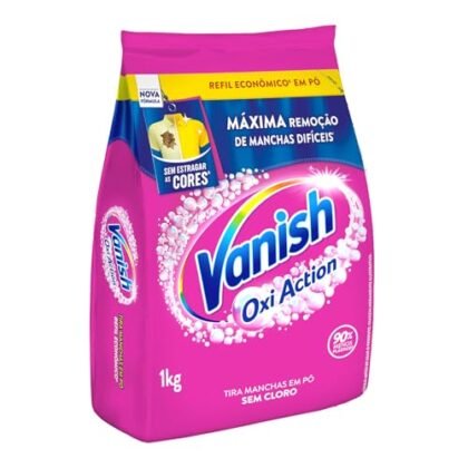 Aqui estão algumas opções de texto ALT para a imagem, usando a palavra-chave "Tira Manchas", com diferentes níveis de detalhe: **Opção 1 (Mais Simples):** `Tira Manchas Vanish Multi Power Oxi Action para roupas coloridas.` **Opção 2 (Um pouco mais descritiva):** `Refil econômico de Tira Manchas Vanish Multi Power Oxi Action em pó, 1kg, para roupas coloridas.` **Opção 3 (Foco na marca e tipo):** `Vanish Multi Power Oxi Action, um Tira Manchas em pó para roupas coloridas, embalagem refil de 1kg.` **Opção 4 (Para acessibilidade, com mais informações):** `Embalagem refil de 1kg do Tira Manchas Vanish Multi Power Oxi Action em pó, para remoção de manchas em roupas coloridas. Texto alternativo para auxiliar usuários com deficiência visual.` **Qual escolher?** * Se o contexto da imagem é mais geral, a **Opção 1** pode ser suficiente. * Se você quer destacar que é um refil econômico, a **Opção 2** é boa. * Se o foco é na marca e no tipo de produto, a **Opção 3** é melhor. * Se a acessibilidade é uma prioridade, escolha a **Opção 4**. A escolha depende do contexto da sua página e do que você quer enfatizar sobre o produto.