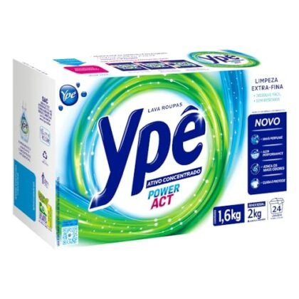 Aqui estão algumas opções de texto ALT para a imagem do produto "Ypê Lava Roupas em Pó Power Act 1,6Kg", usando "Ypê Power Act": **Opções curtas e diretas:** * Ypê Power Act: Lava roupas em pó para roupas impecáveis. * Ypê Power Act: Limpeza profunda e eficiente. * Ypê Power Act: 1,6Kg de poder para suas roupas. **Opções um pouco mais descritivas:** * Embalagem de 1,6Kg do lava roupas em pó Ypê Power Act. * Ypê Power Act: Fórmula poderosa para remover manchas e sujeiras. * Foto do produto Ypê Power Act, lava roupas em pó com alta performance. **Opção com foco no benefício:** * Ypê Power Act: Roupas limpas, brancas e com perfume agradável. **Ao escolher o texto ALT, considere:** * **Relevância:** O texto deve descrever o que está na imagem de forma precisa. * **Concisão:** Mantenha o texto curto e objetivo. * **Palavras-chave:** Inclua palavras-chave relevantes para o produto (no caso, "Ypê Power Act" e "lava roupas"). A escolha ideal dependerá do contexto em que a imagem está sendo usada. Se você precisar de mais opções, me diga!