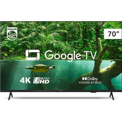 Aqui estão algumas opções de texto ALT para a imagem, considerando diferentes níveis de detalhe e foco: **Opção 1 (Simples e direta):** `Smart TV 70" 4K` **Opção 2 (Um pouco mais descritiva):** `Smart TV 70 polegadas 4K` **Opção 3 (Com foco na marca e tamanho):** `Smart TV Philips 70" 4K` **Opção 4 (Considerando o potencial do usuário):** `Imagem de uma Smart TV 70" 4K. Clique para ver detalhes.` **Justificativa:** * **Simplicidade:** A principal função do texto ALT é ser descritivo para pessoas com deficiência visual e para mecanismos de busca. "Smart TV 70" 4K" cumpre esse propósito de forma concisa. * **Relevância:** Incluir "70 polegadas" ou a marca "Philips" pode ser útil para refinar a busca e dar mais contexto. * **Acessibilidade:** A opção com "Clique para ver detalhes" é boa se a imagem for um link, pois informa ao usuário que ele pode interagir com a imagem. A escolha da melhor opção depende do contexto específico em que a imagem está sendo usada. Se a imagem for o foco principal da página, uma descrição mais detalhada (opção 2 ou 3) pode ser melhor. Se a imagem for apenas um elemento decorativo, a opção mais simples (opção 1) pode ser suficiente.