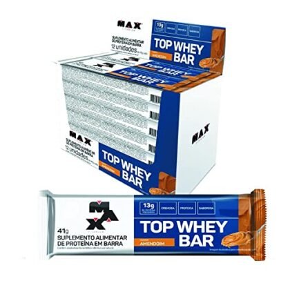 Aqui estão algumas opções de texto alternativo (alt text) para a imagem, considerando que o produto é uma barra proteica e o título original: **Opção 1 (Simples e direta):** `Barra Proteica: Top Whey Bar Amendoim, embalagem com 12 unidades da Max Titanium.` **Opção 2 (Mais detalhada):** `Barra Proteica: Caixa com 12 unidades da Top Whey Bar sabor Amendoim da Max Titanium, ideal para atletas e praticantes de atividade física.` **Opção 3 (Focada no benefício):** `Barra Proteica: Top Whey Bar Amendoim, um snack proteico prático e saboroso para o seu dia a dia, da Max Titanium.` **Opção 4 (Para SEO - usar com moderação, não repetir palavras-chave excessivamente):** `Barra Proteica Top Whey Bar Amendoim Max Titanium: Suplemento alimentar rico em proteínas para atletas, disponível em embalagem com 12 unidades.` **Qual escolher?** * A **Opção 1** é boa se o foco é simplesmente identificar o produto. * A **Opção 2** é melhor se você quer dar um pouco mais de contexto sobre o uso do produto. * A **Opção 3** destaca o benefício principal (praticidade e sabor). * A **Opção 4** pode ajudar no SEO, mas use com moderação para não parecer spam. **Dica:** Se a imagem mostrar a barra fora da embalagem, você pode adicionar algo como "Barra de proteína Top Whey Bar Amendoim exposta, mostrando sua textura e ingredientes." Lembre-se que o texto alt deve ser conciso e descrever o conteúdo da imagem de forma clara e objetiva, especialmente para usuários com deficiência visual.