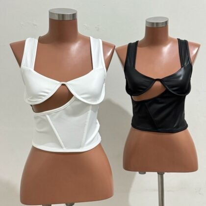 CROPPED PENÉLOPE EM CIRRÊ ACETINADO COM ARO DE SUSTENTAÇÃO – Imagem 1 [nsid:844447059]