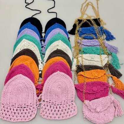 CROPPED + BOLSINHA COM CORRENTE EM CROCHÊ – Imagem 1 [nsid:859084216]